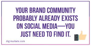 Develop brand community on social media